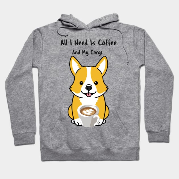 CORGI Mom Coffee Lover Quote Hoodie by SartorisArt1